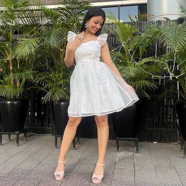 White Organza Dress