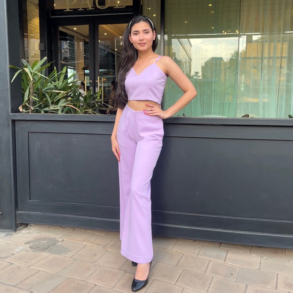 Lavender Top with Trousers
