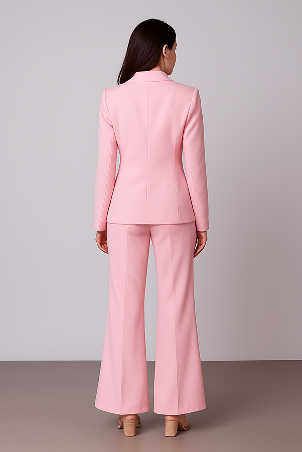 Baby Pink Blazer Co-ord Set
