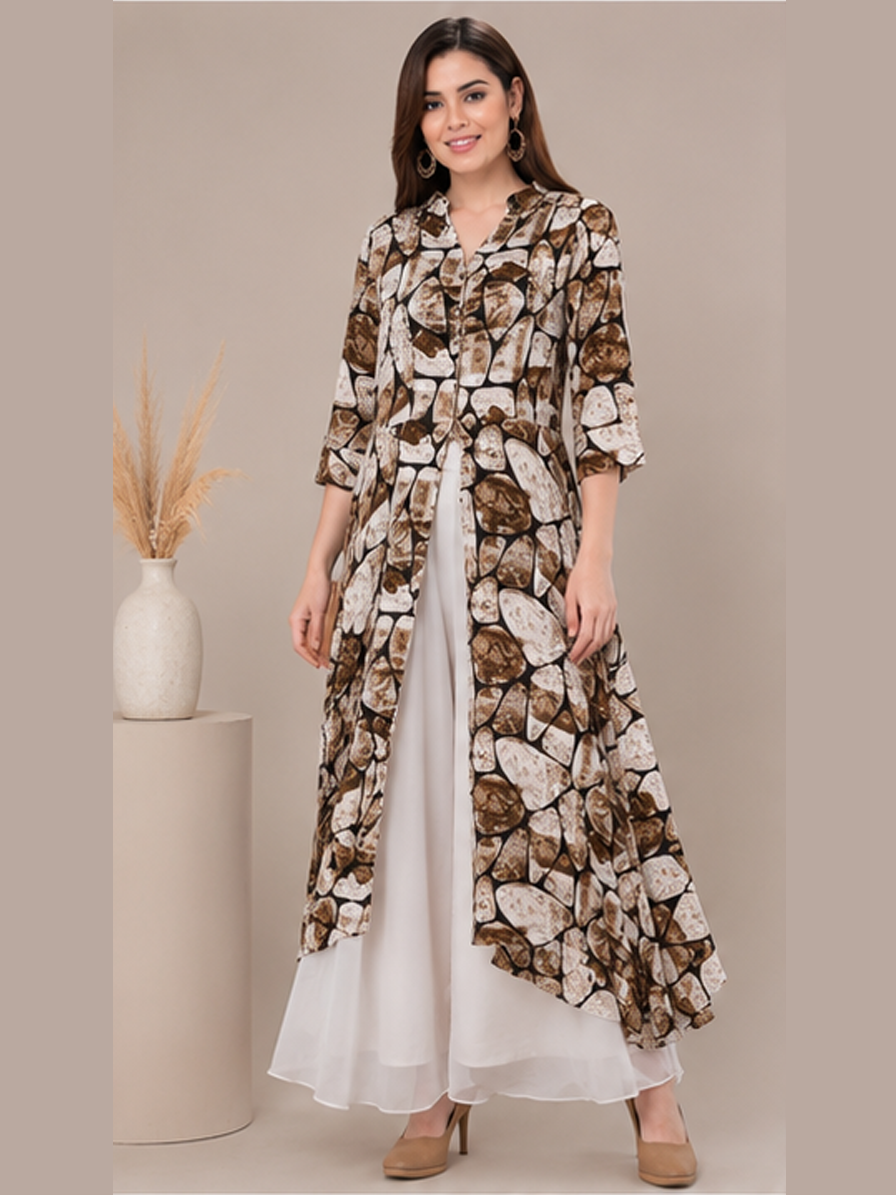 Front Slit Asymmetric Kurti