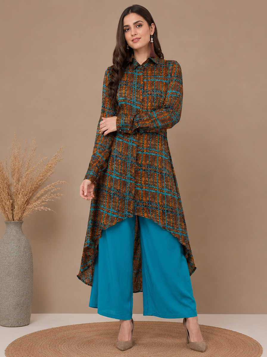Printed Asymmetric Kurti