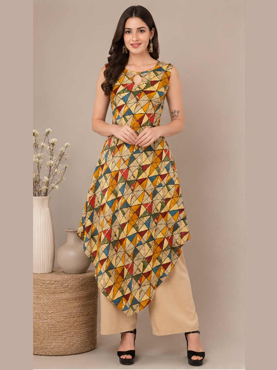 Geometric Asymmetrical Kurti