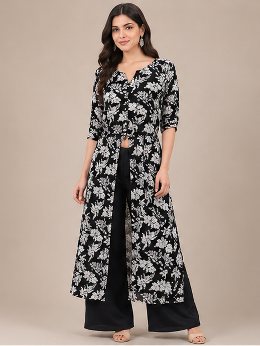 Printed Front Slit Kurti