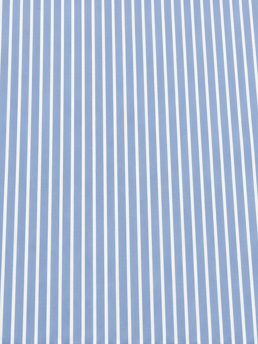 Blue & White Stripes Cotton Fabric