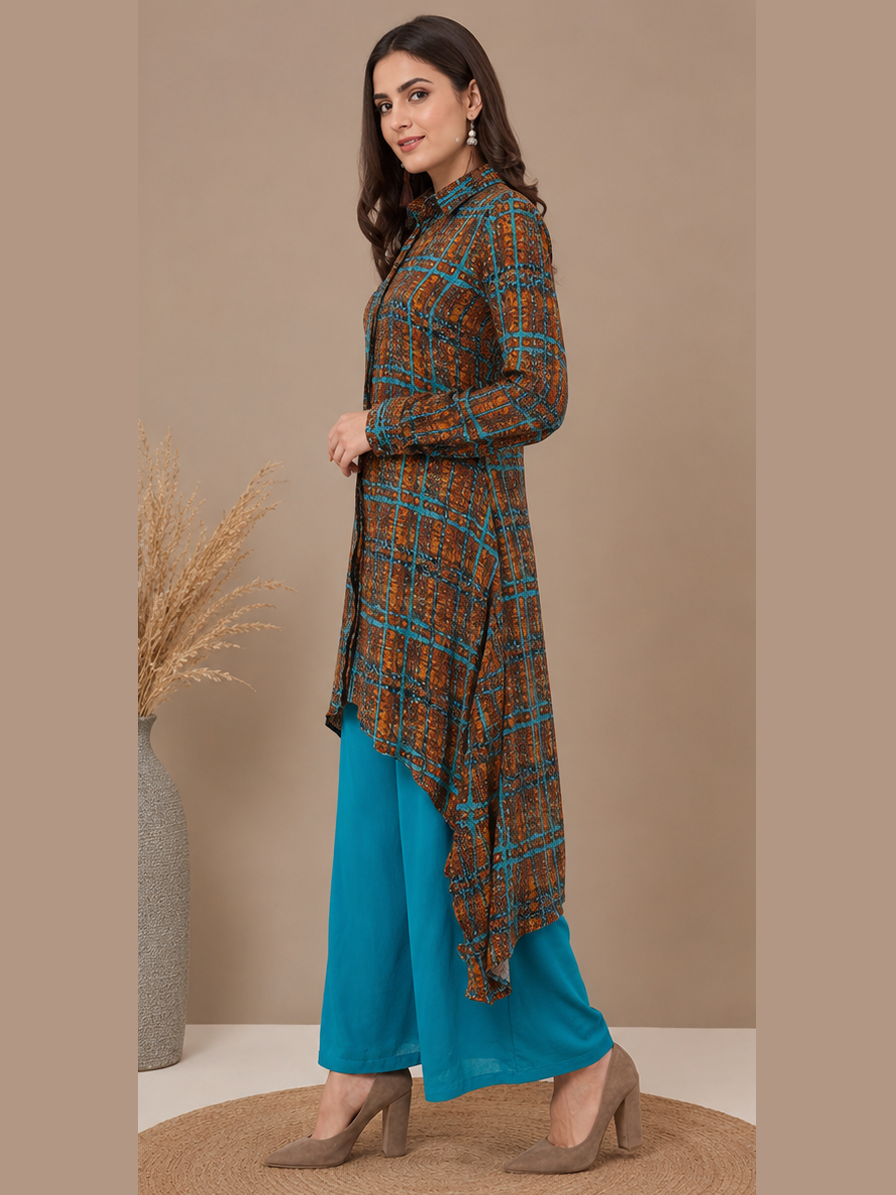 Printed Asymmetric Kurti