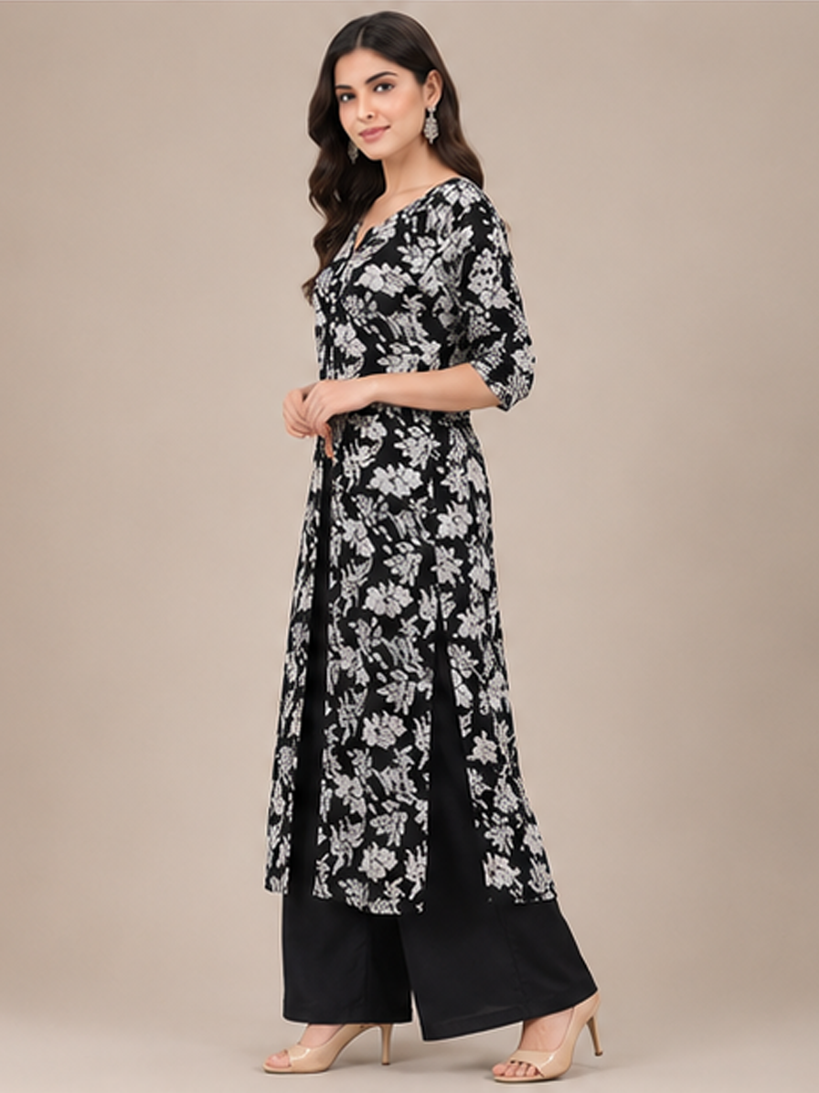 Printed Front Slit Kurti