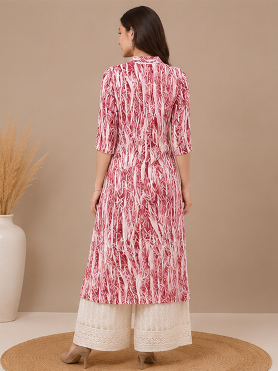 Tie-Dye Straight Kurti