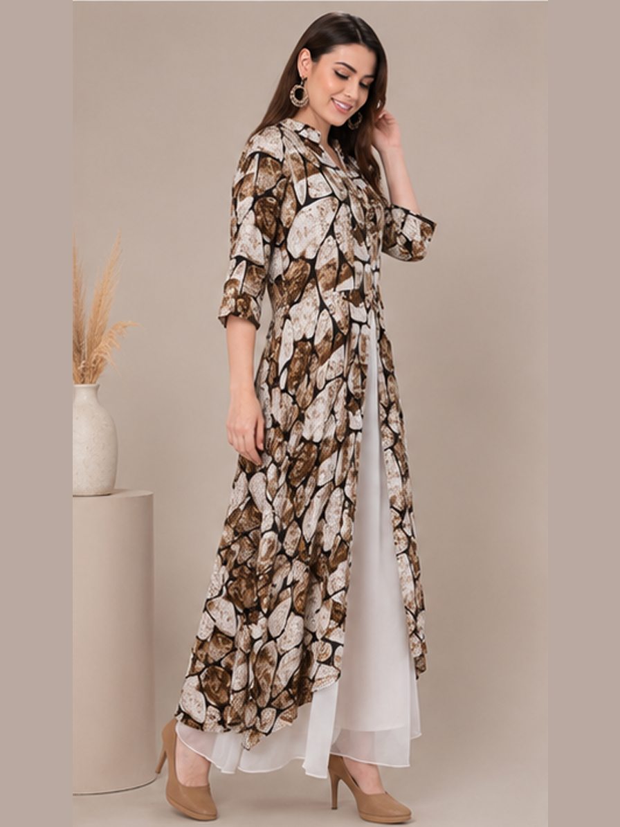 Front Slit Asymmetric Kurti