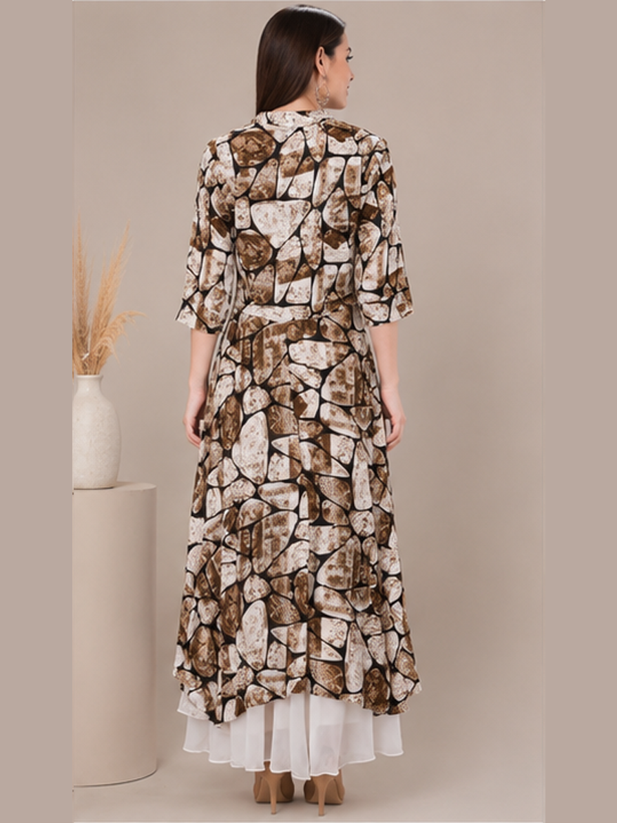 Front Slit Asymmetric Kurti