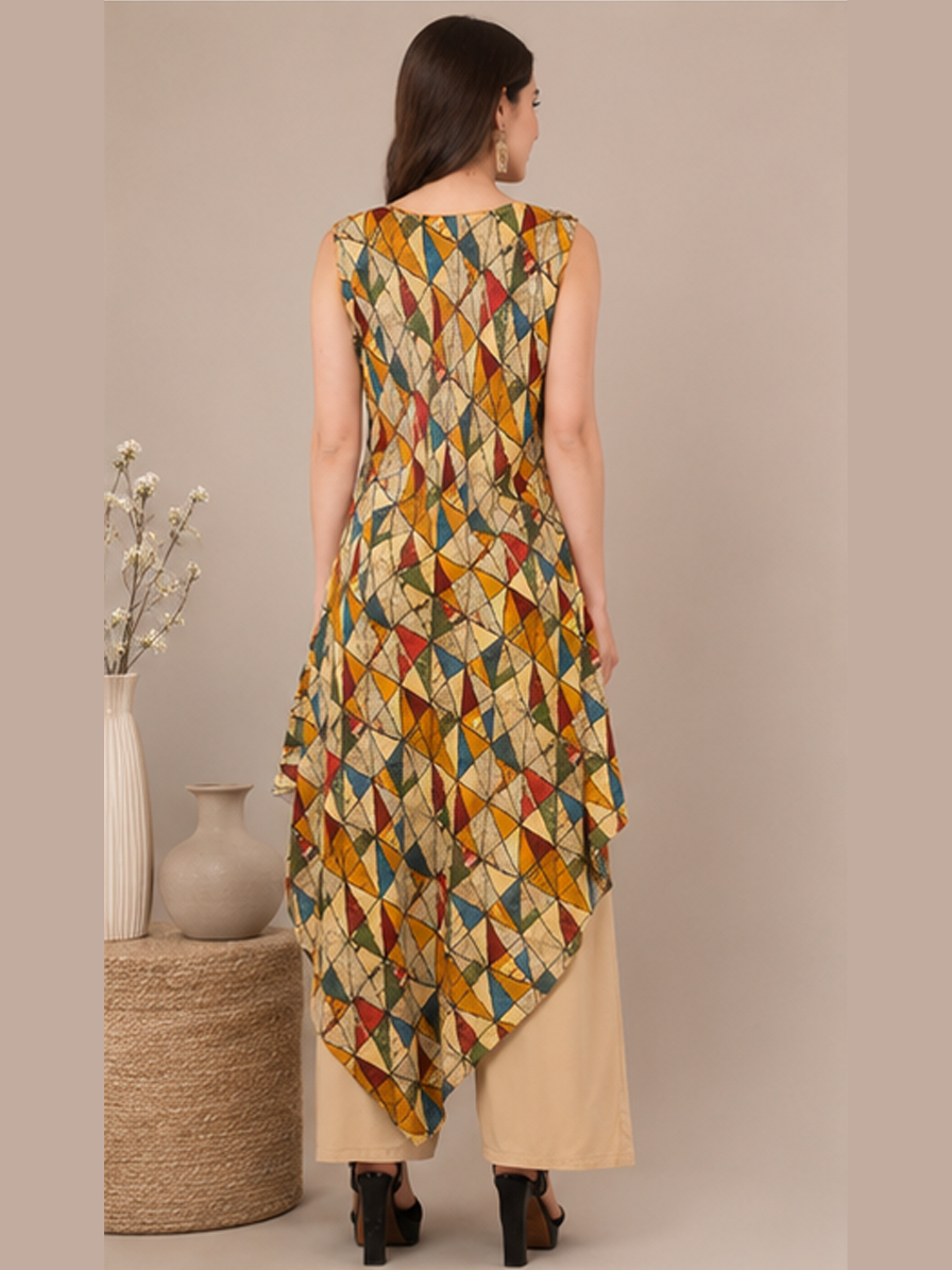 Geometric Asymmetrical Kurti