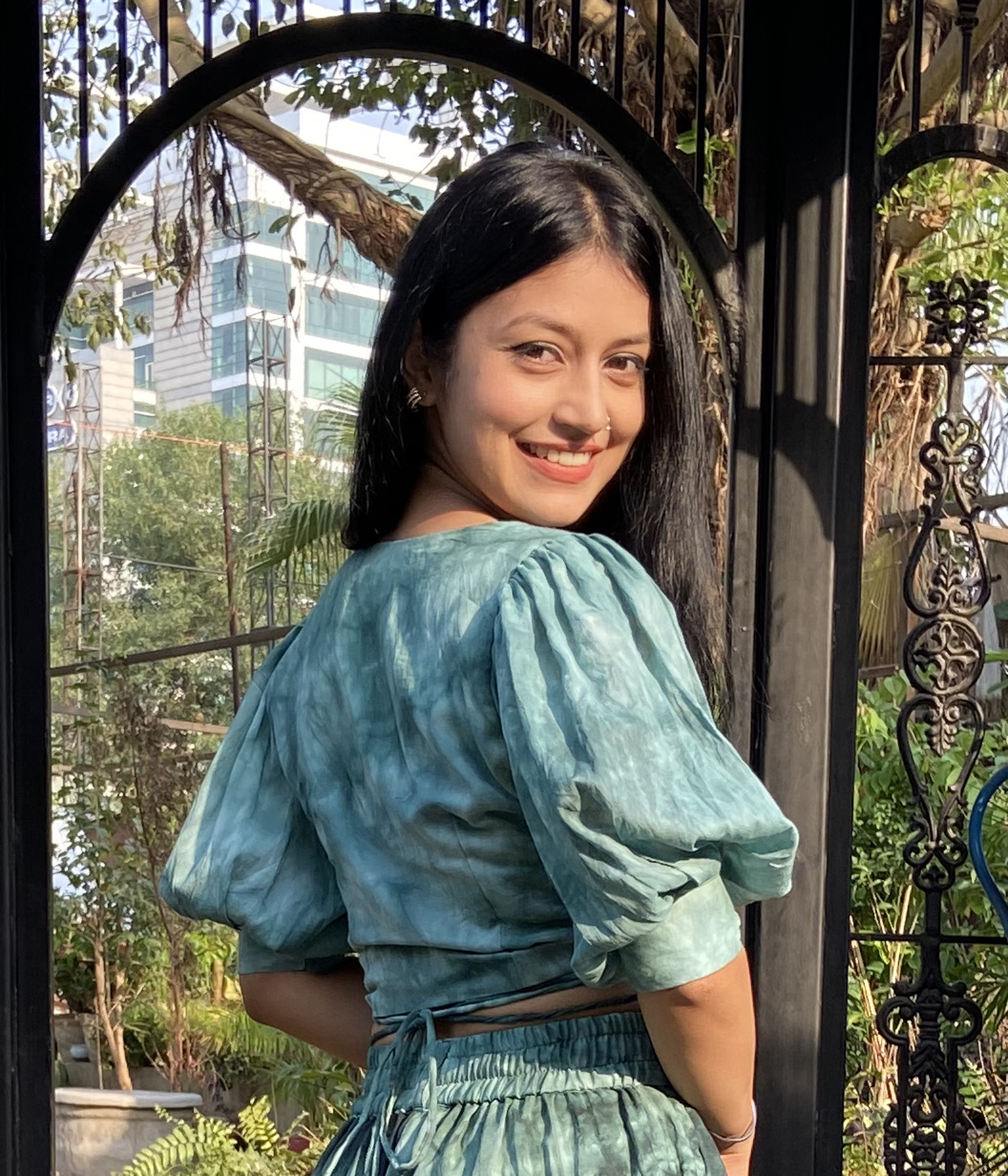 Green Tie- Dye Top