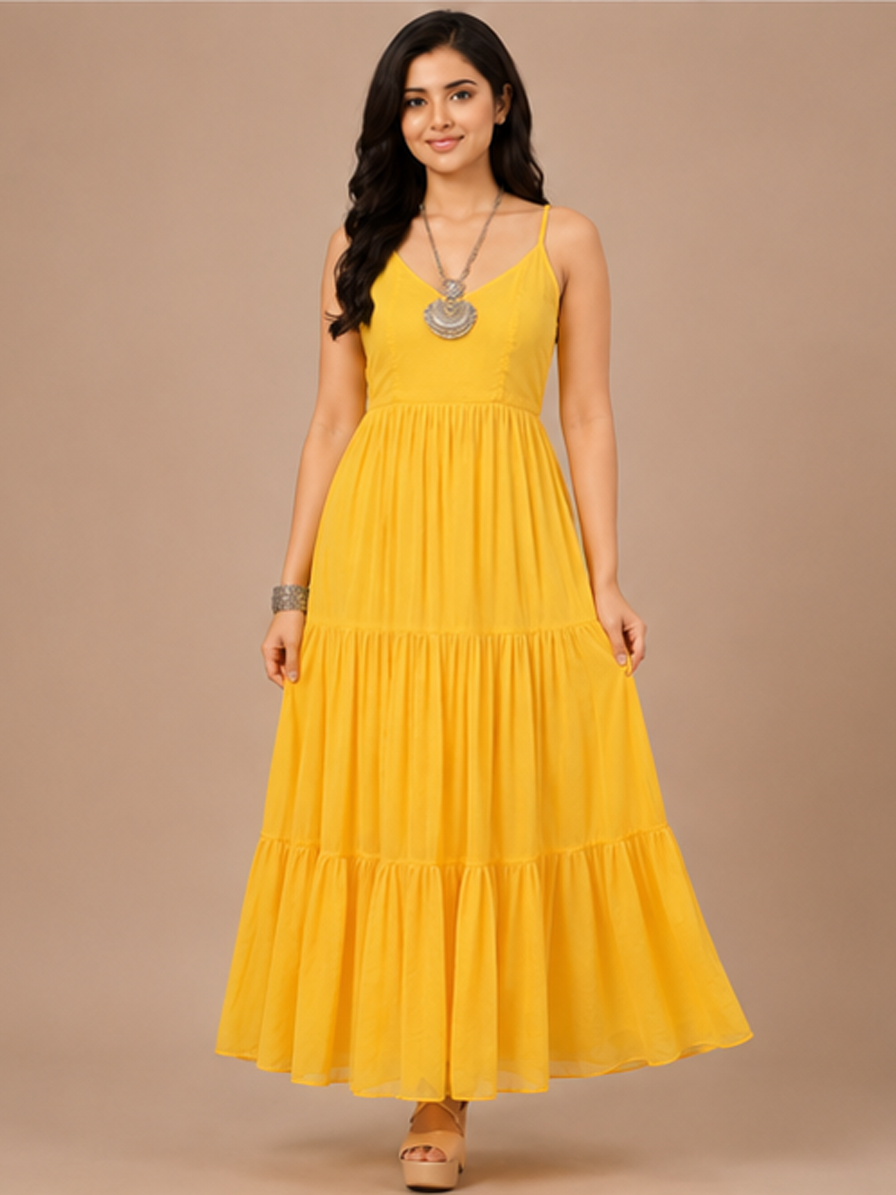 Chiffon Tiered Dress