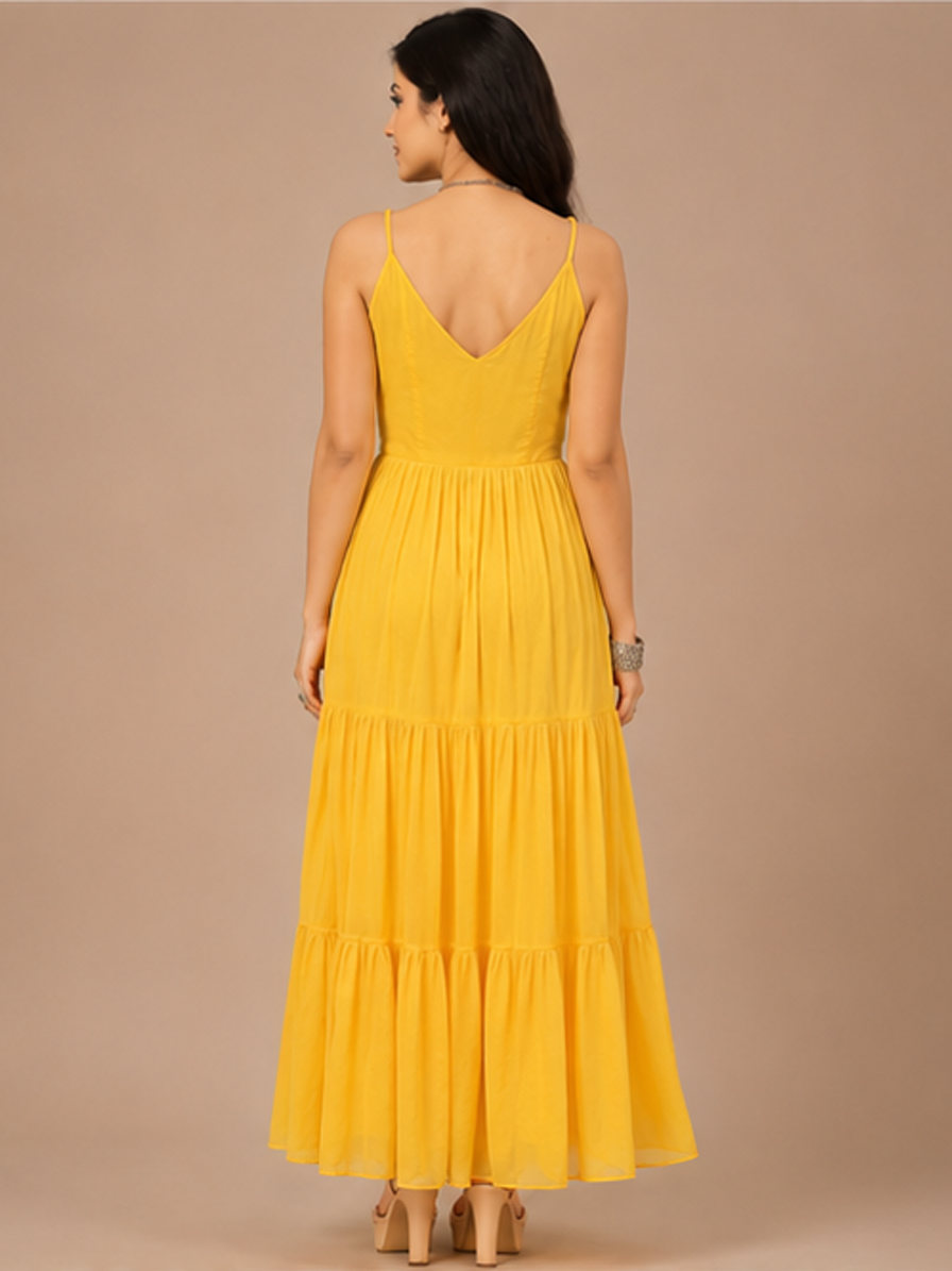 Chiffon Tiered Dress