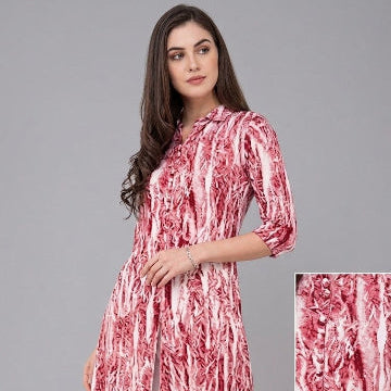 Tie-Dye Straight Kurti